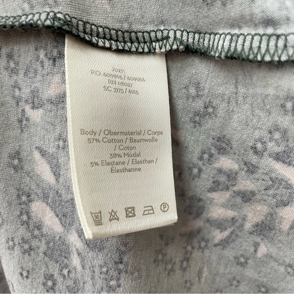 NWT Boden Green Floral Super Soft Long Sleeve Keyhole Posie Dress Size 10 - Picture 11 of 12